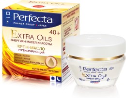 Парфумерія, косметика Регенеруючий крем-масло для обличчя - Perfecta Pharma Group Japan Extra Oils 40+