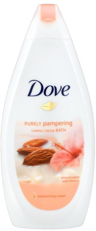 Крем-гель для душу "Мигдалеве молочко і гібіскус" - Dove Purely Pampering Almond Bath Body Cream — фото N1