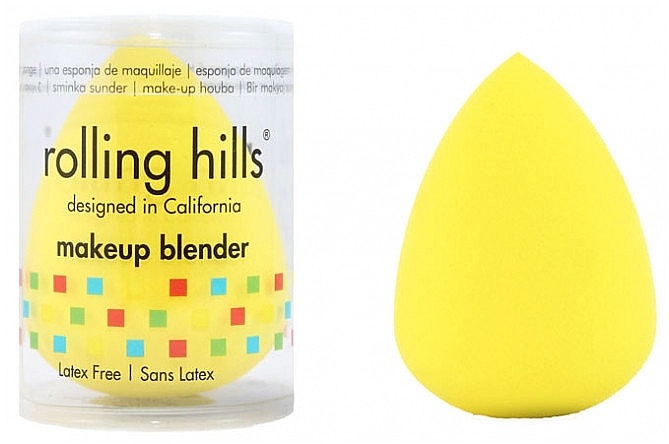 Б'юті-блендер, жовтий - Rolling Hills Makeup Blender Dark Yellow — фото N1
