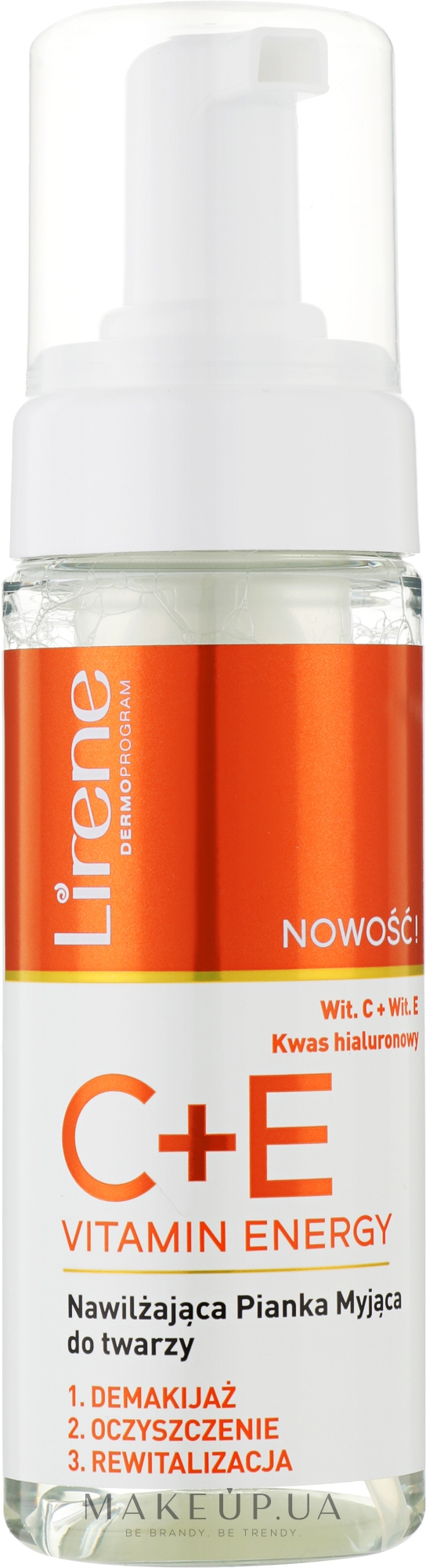Зміцнювальна пінка для вмивання "Енергія вітамінів С + Е" - Lirene C+E Vitamin Energy — фото 150ml