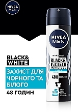 Антиперспирант "Черное и Белое невидимый: свежий", спрей - NIVEA MEN Black & White Invisible Fresh Anti-Perspirant — фото N5