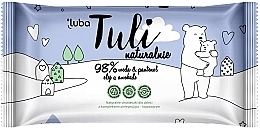 Детские влажные салфетки с 98% воды, пантенолом и 100% маслом авокадо - Luba Tuli — фото N1