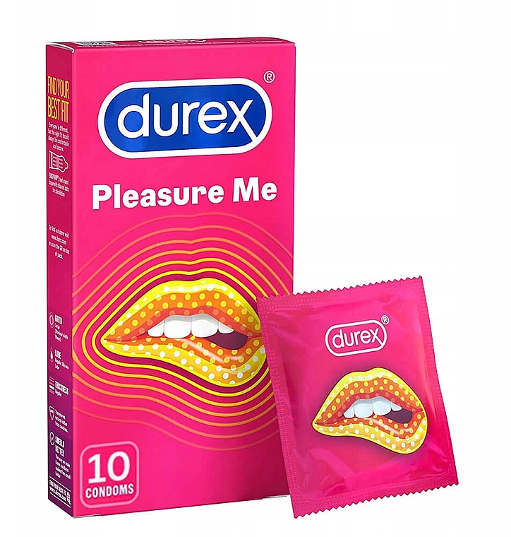 Презервативи, 10 шт. - Durex Pleasuremax — фото N1