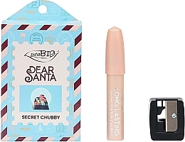 Набір - PuroBio Cosmetics Secret Chubby (highlighter/3.3g + pencil/sharpener/1pcs) — фото N1