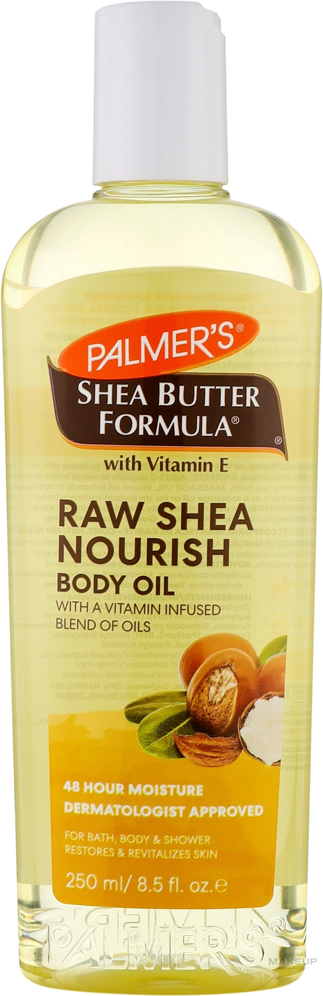 Увлажняющее масло для тела с маслом ши и витамином Е - Palmer's Shea Butter Formula — фото 250ml