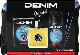 Парфумерія, косметика Denim Original - Набір (ash/lot/100ml + deo/150ml + bag)