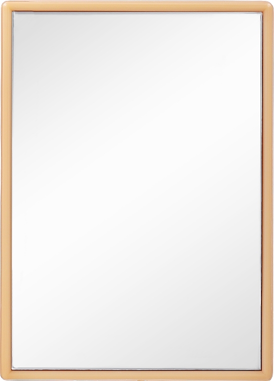 Зеркальце карманное 8.5х6 см, бежевое - Titania — фото N1