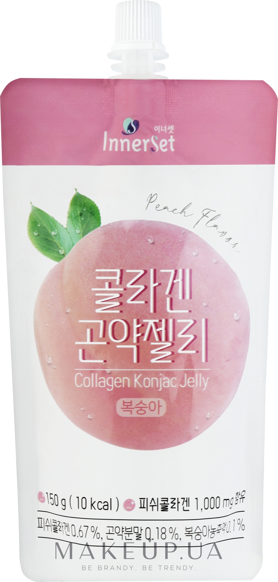 Їстівне колагенове желе з екстрактом персика - Innerset Collagen Konjac Jelly — фото 150g