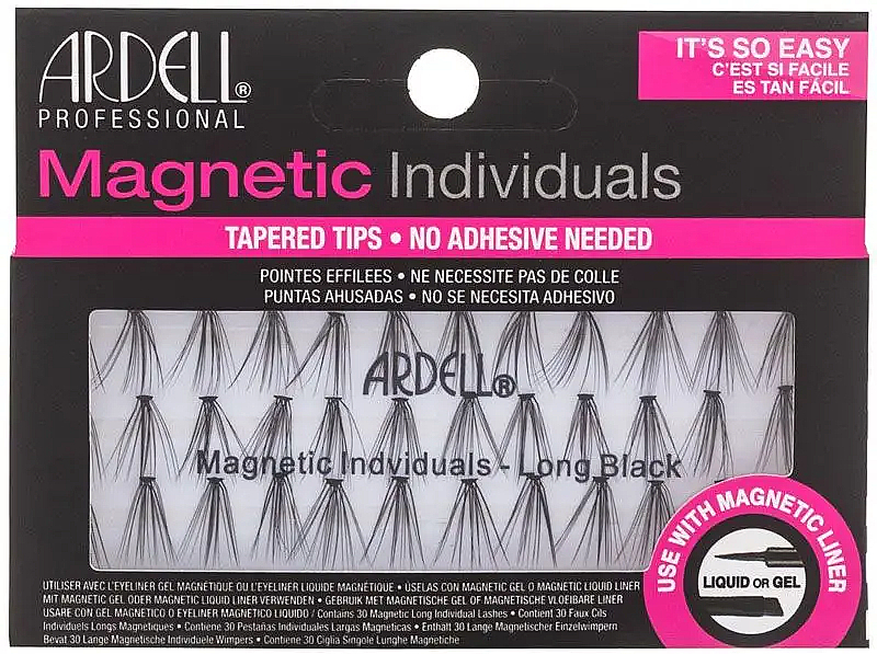 Набор пучковых ресниц - Ardell Magnetic Individuals Long Black — фото N1
