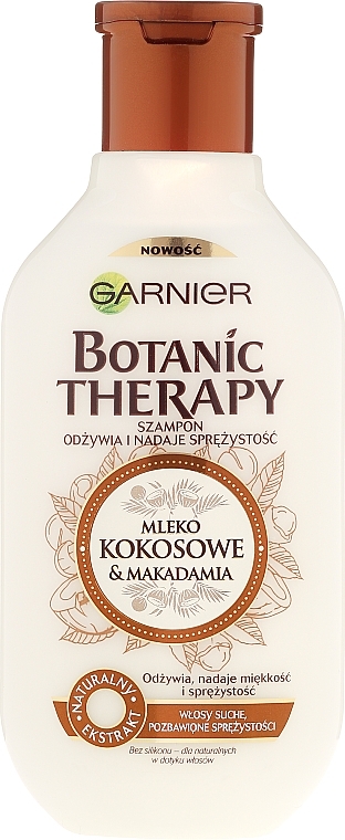 Живильний шампунь "Кокосове молочко і макадамія" для нормального і сухого волосся - Garnier Botanic Therapy — фото N5