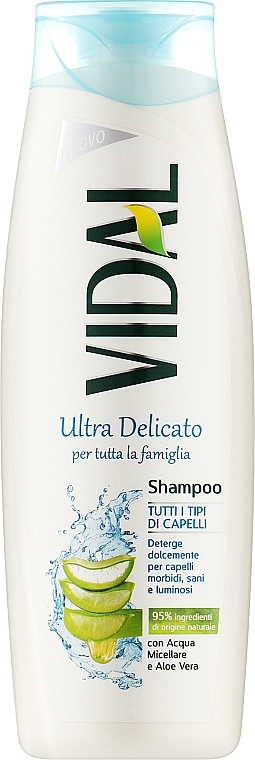 Шампунь для волос "Ultra Delicato" - Vidal Shampoo — фото N1