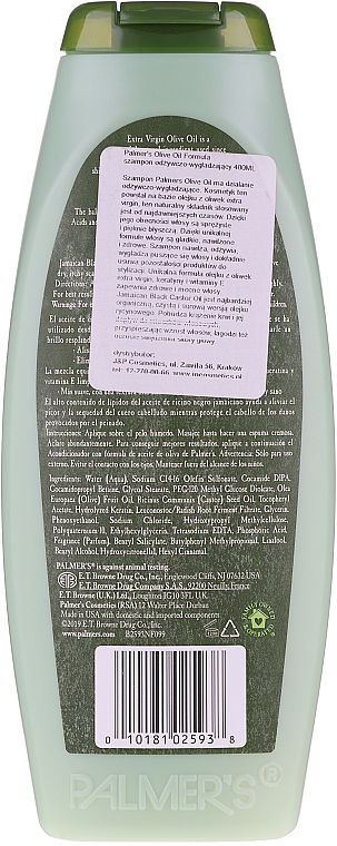 Розгладжувальний шампунь з оливковою олією - Palmer's Olive Oil Formula Shampoo — фото N6