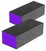 Парфумерія, косметика Баф полірувальний жорсткий 80х80, PF-21, фіолетовий - Puffic Fashion