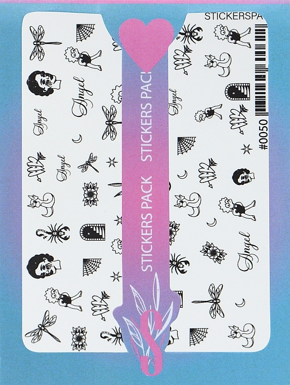 Дизайнерские наклейки для ногтей "Color 0050" - StickersSpace  — фото N1