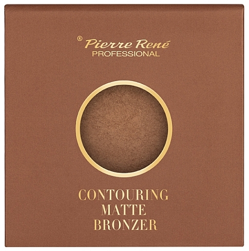 Бронзирующая пудра с матирующим эффектом - Pierre Rene Contouring Matte Bronzer — фото N2