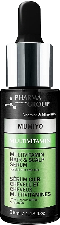 Сироватка для волосся мультивітамінна - Pharma Group Laboratories Multivitamin + Moomiyo Hair & Scalp Serum — фото N1