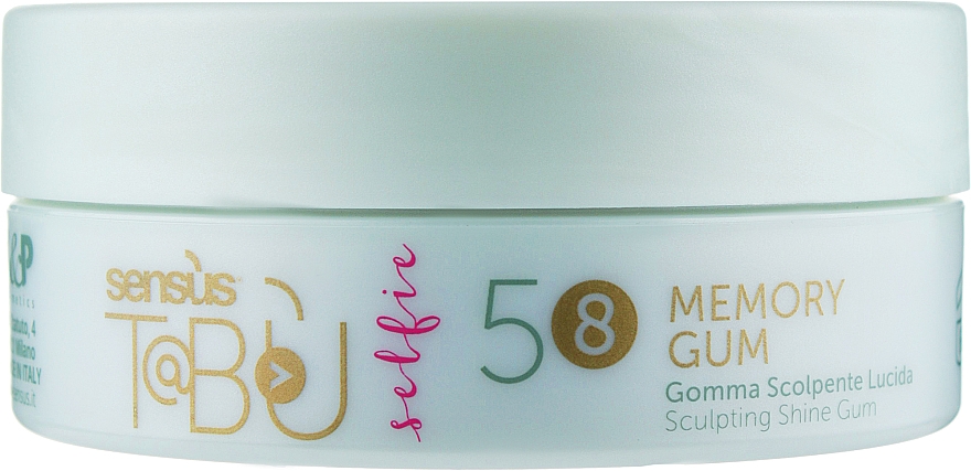 Віск з блиском сильної фіксації для волосся - Sensus Tabu Memory Gum 58 — фото N1