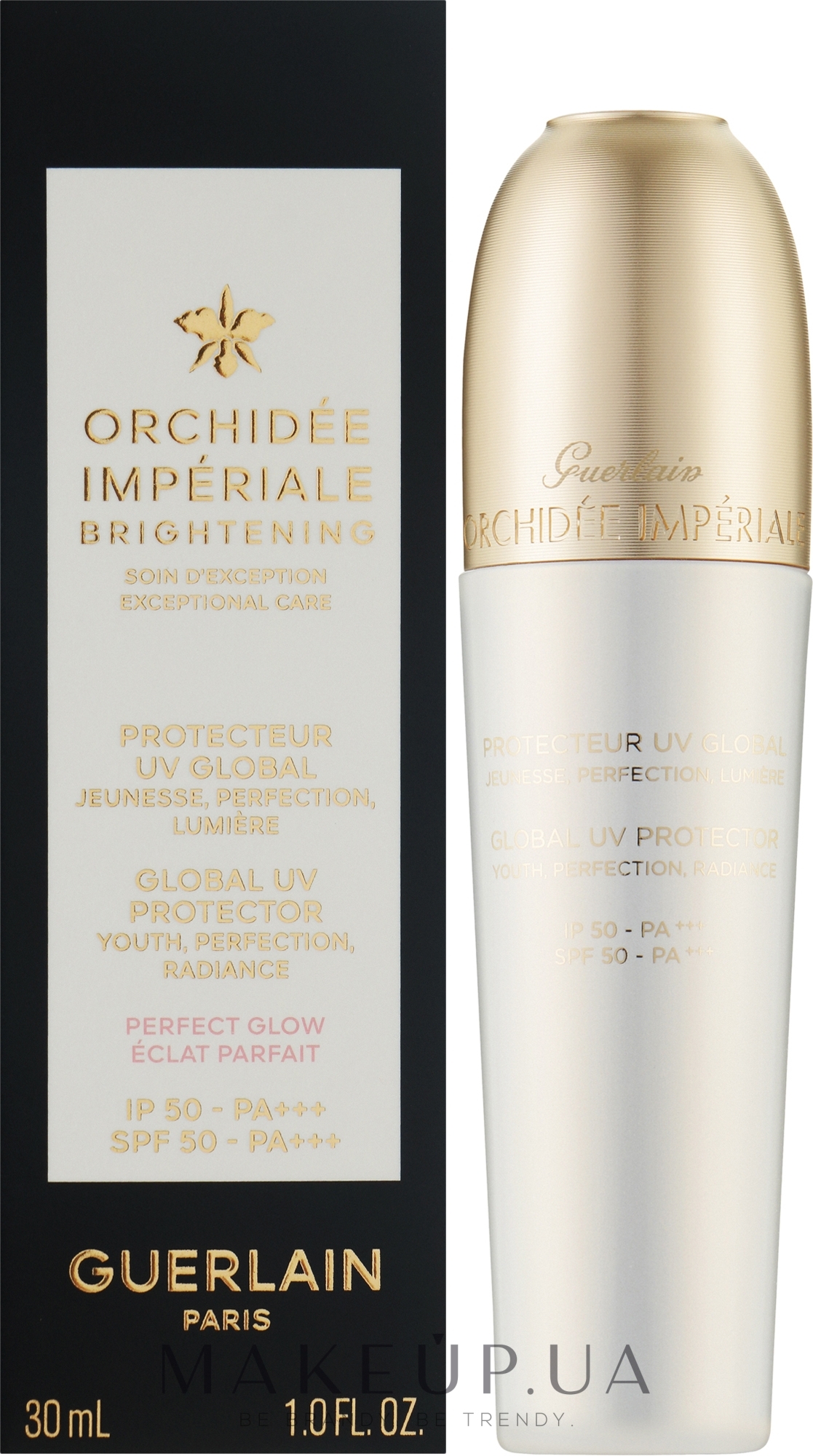 Защитная база для сияния кожи лица - Guerlain Orchidee Imperiale Global UV Protector SPF50 — фото 30ml