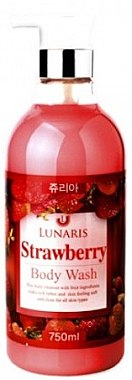 Гель для душу, з екстрактом полуниці  - Lunaris Body Wash Strawberry — фото N1