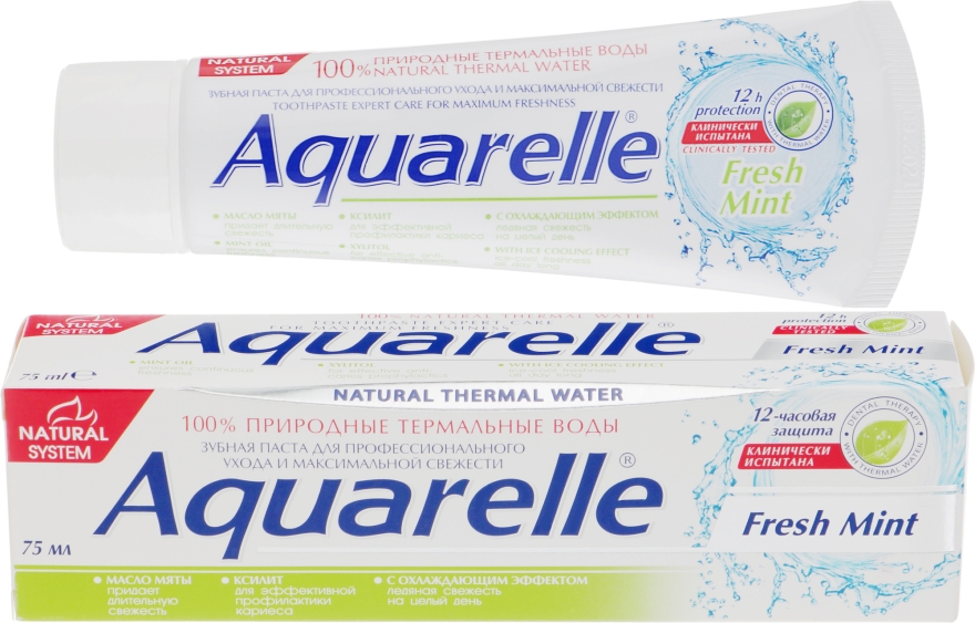 Зубна паста "Fresh Mint" - Sts Cosmetics Aquarelle Toothpaste