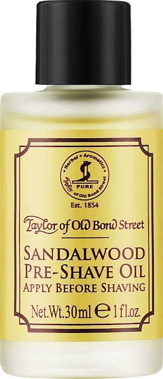 Масло до бритья "Сандаловое дерево" - Taylor of Old Bond Street Sandalwood Pre-Shave Oil — фото N1