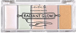 Духи, Парфюмерия, косметика Палетка хайлайтеров для лица - Lovely Radiant Glow Highlighter Palette