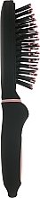 Массажная овальная мини щетка для волос, бледно-розовая - Titania Softtouch — фото N3