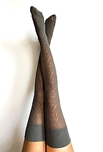 Гольфы выше колена "Angelica", grey - Veneziana — фото N1