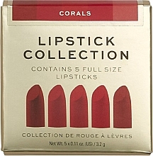 Набір з 5 помад для губ - Revolution Pro Lipstick Collection Corals — фото N3