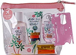 Духи, Парфюмерия, косметика Набор - Accentra Spring Time Body Care Travel Set (Sh/gel/100ml + h/cr/60ml + Cl/gel/30ml + bag)