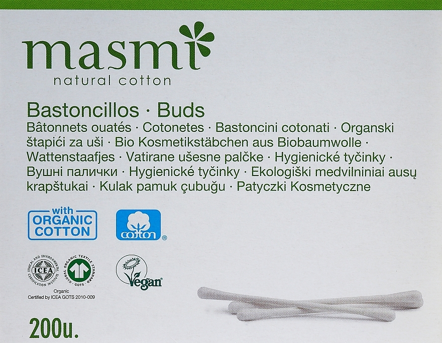 Ватні палички - Masmi Natural Cotton — фото N1
