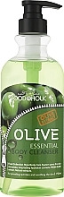 Духи, Парфюмерия, косметика Гель для душа с экстрактом оливы - Food a Holic Essential Body Cleanser Olive