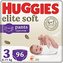Подгузники-трусики Elite Soft Pants 3 (6-11 кг), 96 шт. - Huggies — фото N1