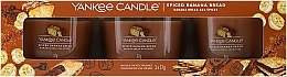 Духи, Парфюмерия, косметика Набор - Yankee Candle Spiced Banana Bread (candle/3x37g)