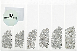 Стрази скло MIX "Crystal", срібло, SS(3,4,5,8,10) - HD Hollywood — фото N1