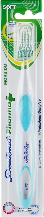 Зубная щетка, мягкая, голубая - Dentonet Pharma — фото N1