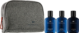 Парфумерія, косметика Набір - Graham Hill Travel Set(balm/100ml + shampoo/100ml + b/wash/100ml + bag/1pcs)