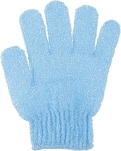Духи, Парфюмерия, косметика Мочалка-перчатка для душа, BSS-22, васильковая - Beauty LUXURY Shower Sponge