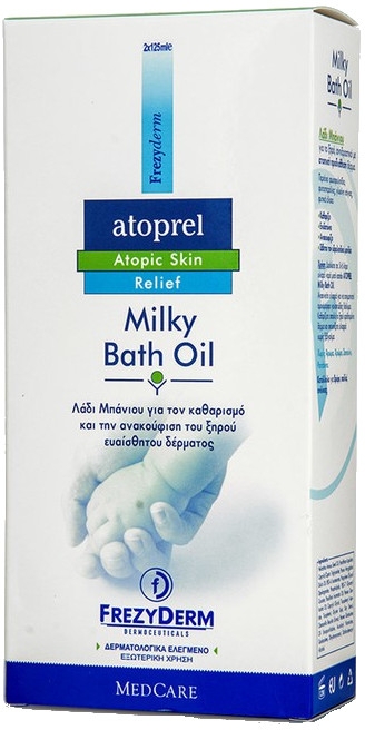 Очищающее масло для ванны - Frezyderm Atoprel Milky Bath Oil — фото N1