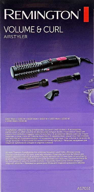 Фен-щетка для волос - Remington AS7051 Volume & Curl Airstyler — фото N3