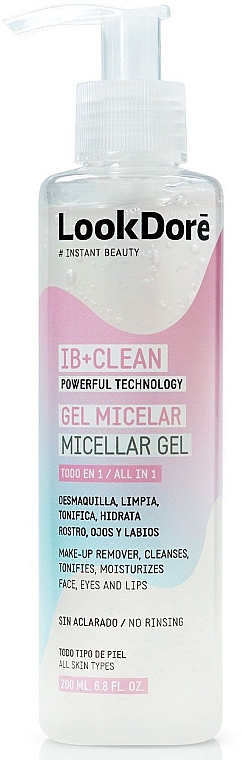 Мультифункціональний міцелярний гель              - LookDore IB+Clean Micellar Gel All in 1 — фото N1