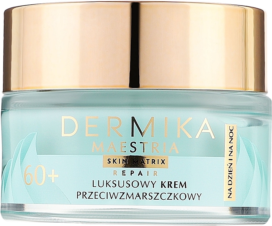 Розкішний крем проти зморщок 60+ на день і ніч для зрілої шкіри, зокрема чутливої - Dermika Maestria Skin Matrix — фото N1