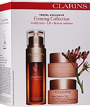 Парфумерія, косметика Набір для догляду за обличчям - Clarins Travel Exclusive Firming Collection (serum/50ml + cr/2x50ml)