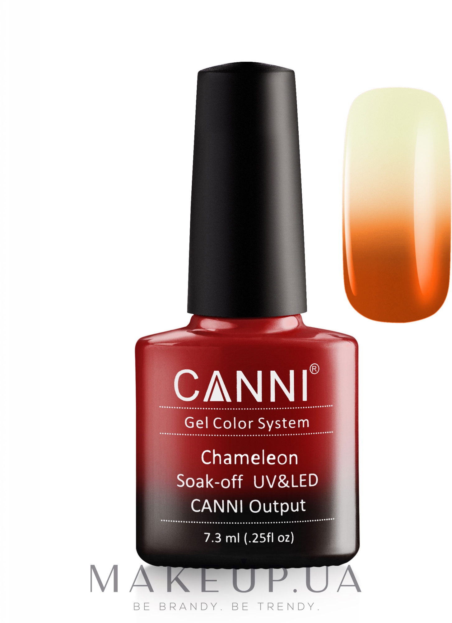 Термо гель-лак - Canni Gel Color System — фото 334 - Оранжевый-бледный розовый