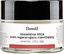 Духи, Парфюмерия, косметика Восстанавливающий крем для лица "Бархатная роза" - Iossi Regenerating Cream