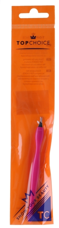 Триммер для кутикул с острым кончиком и контурной ручкой 7248, розовый - Top Choice — фото N1