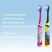 Дитяча електрична зубна щітка, суперм'яка, Barbie, фіолетова 2 - Colgate — фото N8