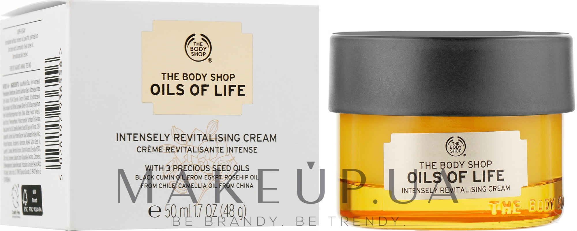 Интенсивный восстанавливающий крем - The Body Shop Oils of Life Intensely Revitalising Cream — фото 50ml