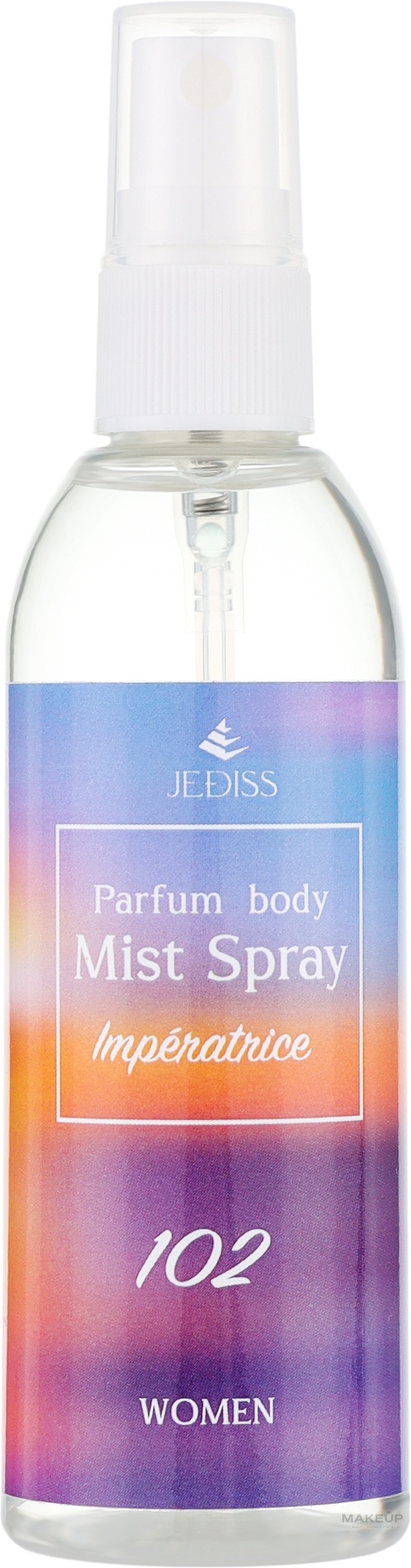 Міст-спрей для тіла та волосся - Jediss Parfum Body Mist Spray 102 Imperatrice — фото 100ml