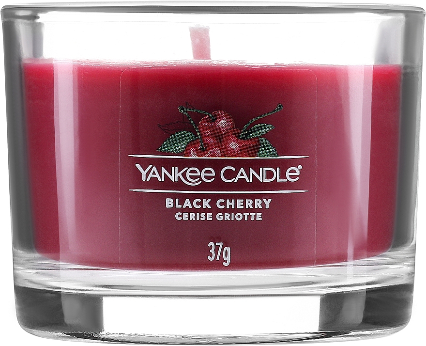 Набір ароматичних свічок "Черешня" - Yankee Candle Black Cherry (candle/3x37g) — фото N2